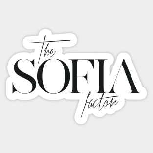 The Sofia Factor Sticker